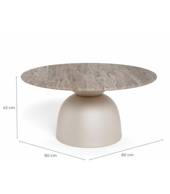 Kavos staliukas 25283 Ø80 rusvas