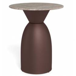 Šoninis staliukas 113466 Ø40 rudas/pilkas