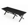 Išskleidžiamas stalas ARMANDO 200(360)x103 black beton/ black