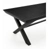 Išskleidžiamas stalas ARMANDO 200(360)x103 black beton/ black