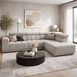 Minkštas kampas GUSTO 282x234 rusvas