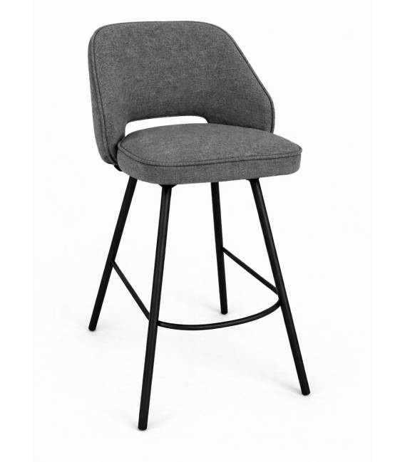 Pusbario kėdė ANDRE VIC pilka/sukasi