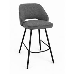 Pusbario kėdė ANDRE VIC pilka/sukasi