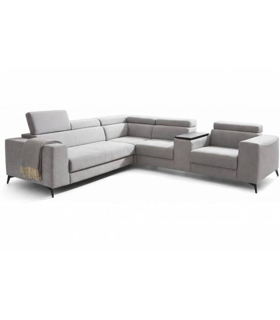 Minkštas kampas HERON 256x365 pilkas