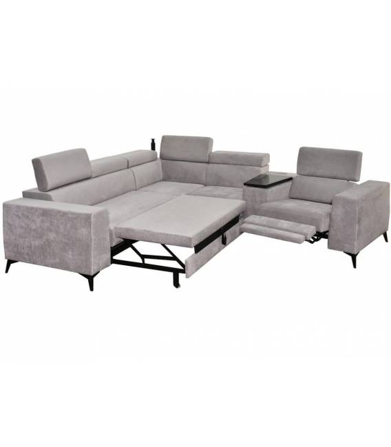 Minkštas kampas HERON 256x365 pilkas