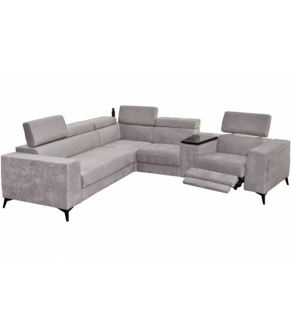 Minkštas kampas HERON 256x365 pilkas