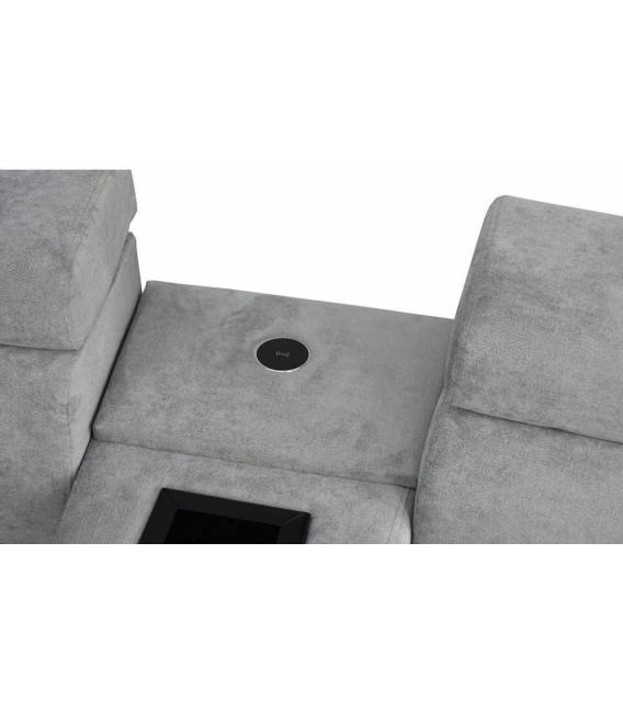 Minkštas kampas HERON 256x365 pilkas