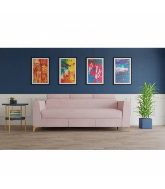Sofa-lova HERON 249x99 rožinė