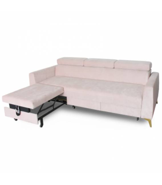 Sofa-lova HERON 249x99 rožinė