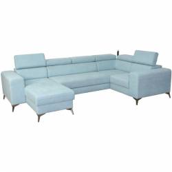 Minkštas kampas HERON U 321x222 melsvas