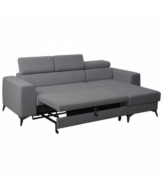 Minkštas kampas HERON 258x192 pilkas