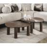 Kavos staliukų komplektas MAYA 61x75 rudas (2vnt.)