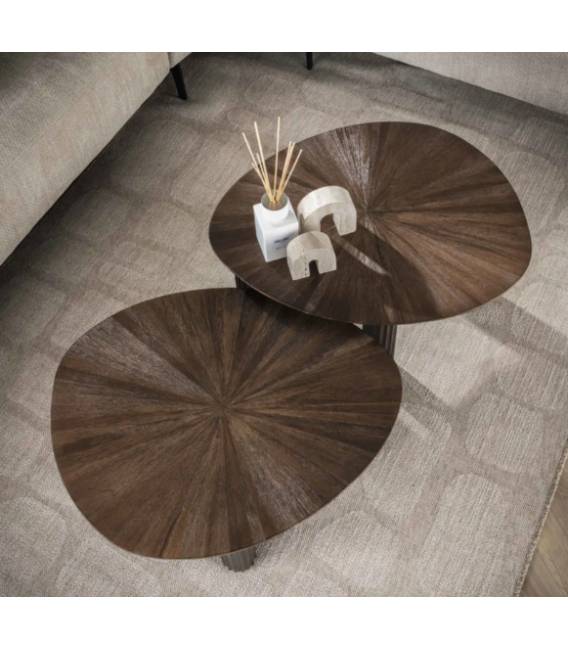 Kavos staliukų komplektas MAYA 61x75 rudas (2vnt.)