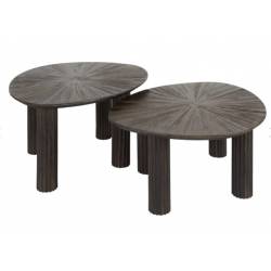 Kavos staliukų komplektas MAYA 61x75 rudas (2vnt.)
