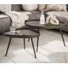 Kavos staliukų komplektas CONTOUR 50x60/80x60 rudas (2vnt.)