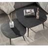 Kavos staliukų komplektas ORGA 60x64/ 79x85 tamsiai pilka (2vnt.)