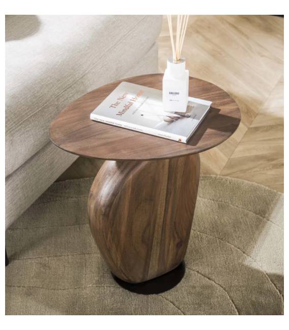 Šoninis staliukas SOLIS 36x45 tamsiai rudas