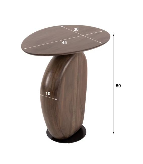 Šoninis staliukas SOLIS 36x45 tamsiai rudas