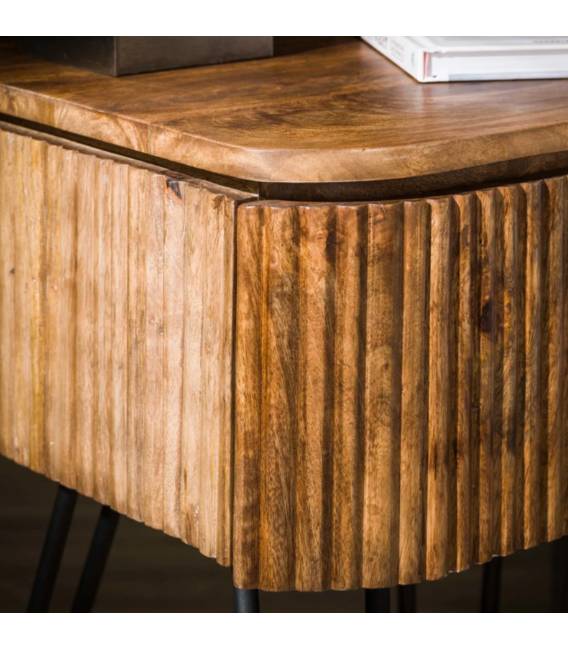 Naktinis staliukas WAVE 40x45 rudas