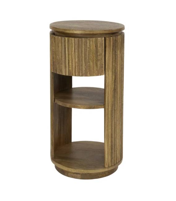 Naktinė spintelė WAVO Ø30 ruda