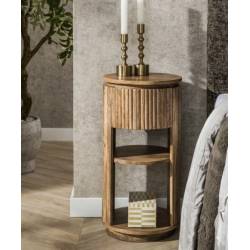 Naktinė spintelė WAVO Ø30 ruda