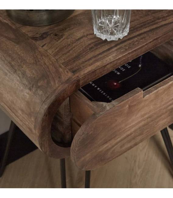 Naktinis staliukas BARREL 35x50 rudas