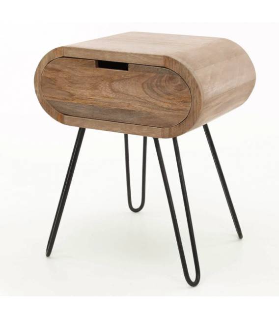 Naktinis staliukas BARREL 35x50 rudas