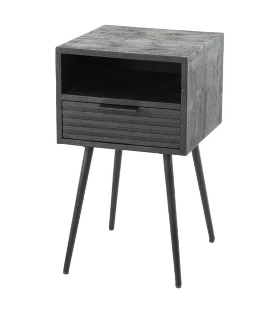 Naktinis staliukas MARINA 35x35 juodas