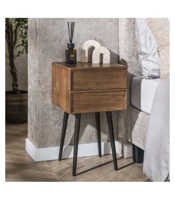 Naktinė spintelė FRAME 45x40 ruda