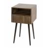 Naktinis staliukas CARVE 35x35 rudas