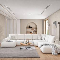 Minkštas kampas DIONIZOS 274x396 beige