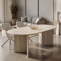 Stalas CALISTO 220x100 rusvas