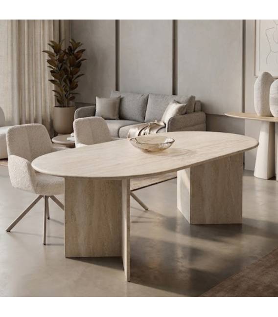 Stalas CALISTO 240x100 rusvas