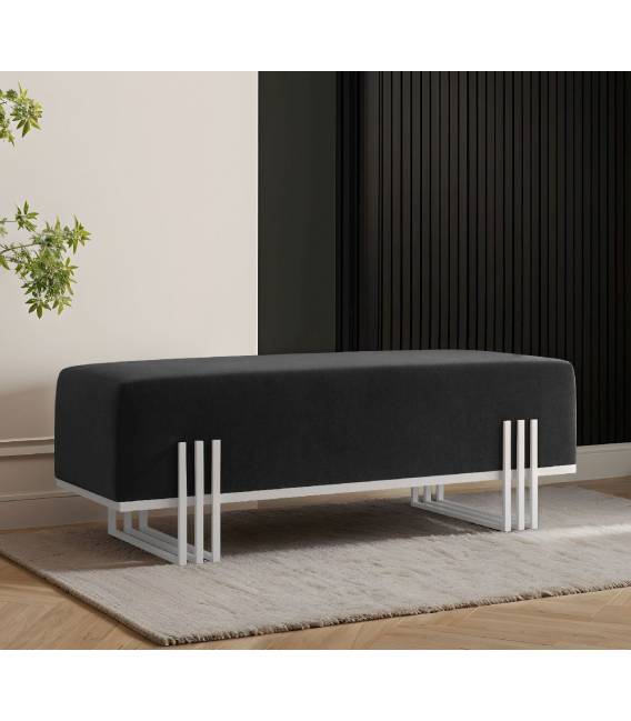 Suoliukas BOLU 35x100 juodas/ baltos kojos