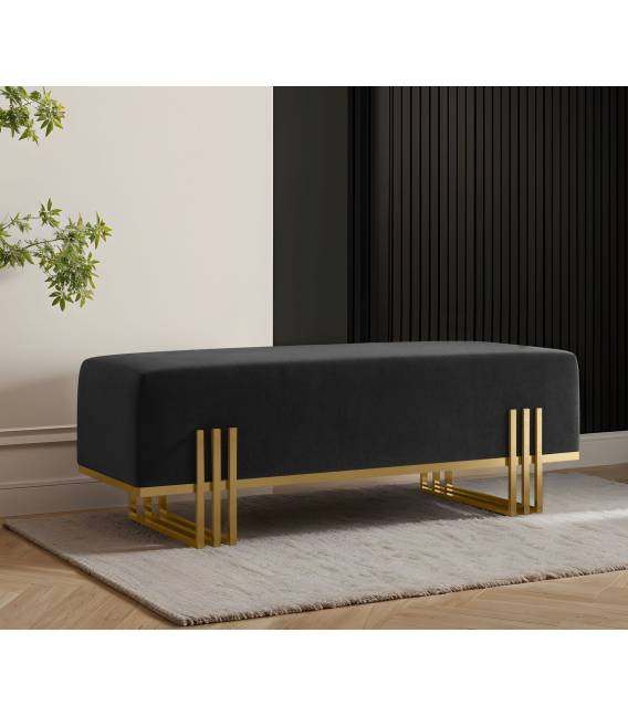 Suoliukas BOLU 35x100 juodas/ aukso kojos