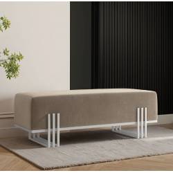 Suoliukas BOLU 35x80 rudas/ baltos kojos