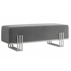 Suoliukas BOLU 35x80 pilkas/ baltos kojos