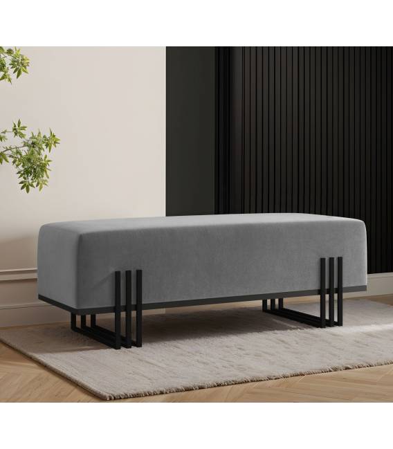 Suoliukas BOLU 35x80 pilkas/ juodos kojos