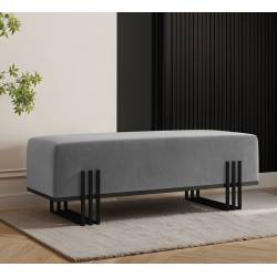 Suoliukas BOLU 35x80 pilkas/ juodos kojos