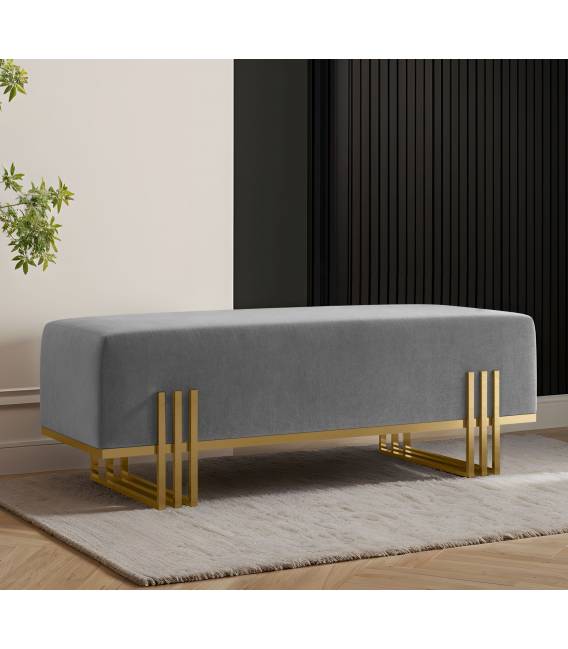 Suoliukas BOLU 35x80 pilkas/ aukso kojos