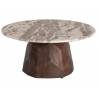 Kavos staliukas MARO Ø90 rudas
