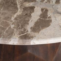 Kavos staliukas MARO Ø90 rudas