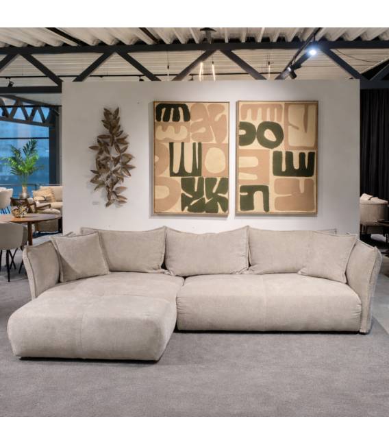 Minkštas kampas BOTEGA 300x210 rusvas