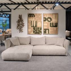 Minkštas kampas BOTEGA 300x210 rusvas