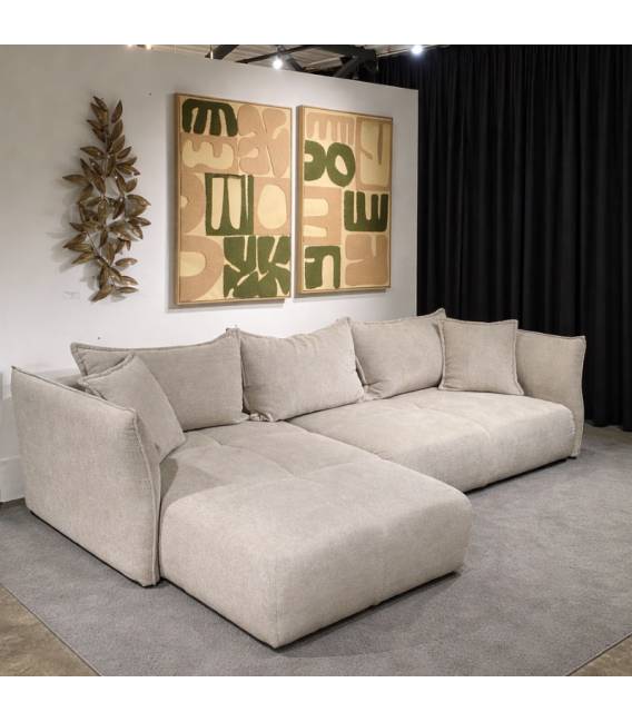 Minkštas kampas BOTEGA 300x210 rusvas