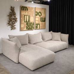 Minkštas kampas BOTEGA 300x210 rusvas