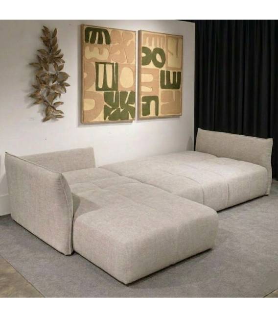 Minkštas kampas BOTEGA 300x210 rusvas