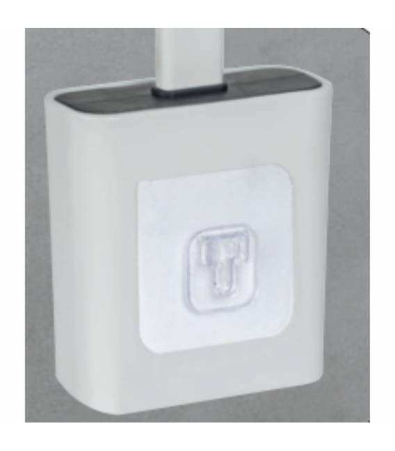 Tualeto šepetys ZALANA 10x36 baltas