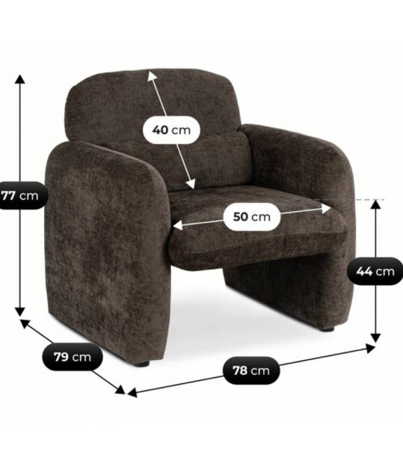 Fotelis TIGO rudas
