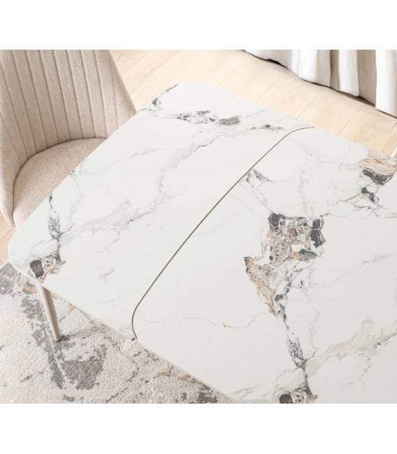 Išskleidžiamas stalas VERINA 160(240)x90 marmuro
